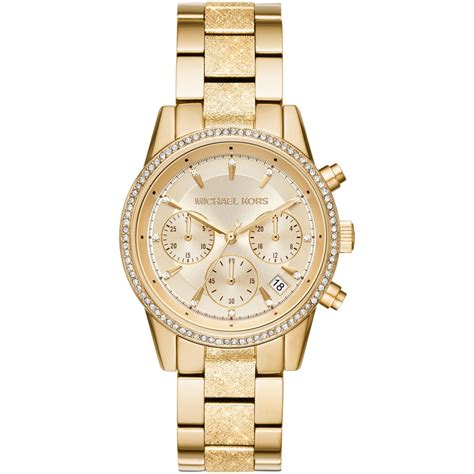 michael kors uhr mk6597|Michael Kors Women's Ritz Chronograph Gold.